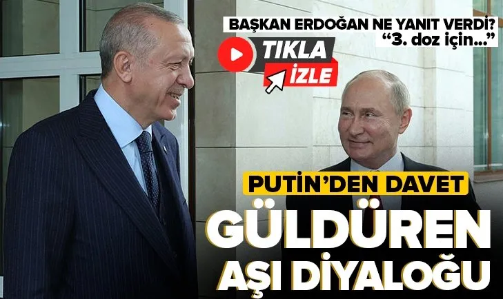 Rusya Devlet Başkanı Putin’den Başkan Erdoğan’a 3.doz koronavirüs aşısı için Sputnik V aşısı daveti: Onu ben BioNTech olarak aldım