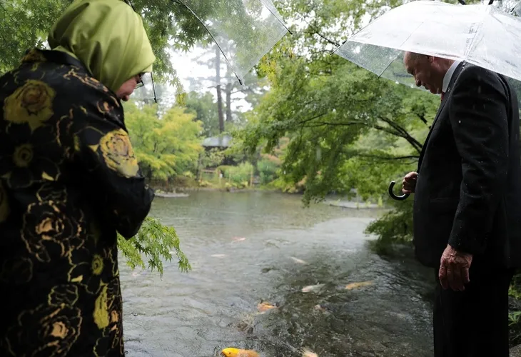 Başkan Erdoğan Japonya'da çay seremonisine katıldı