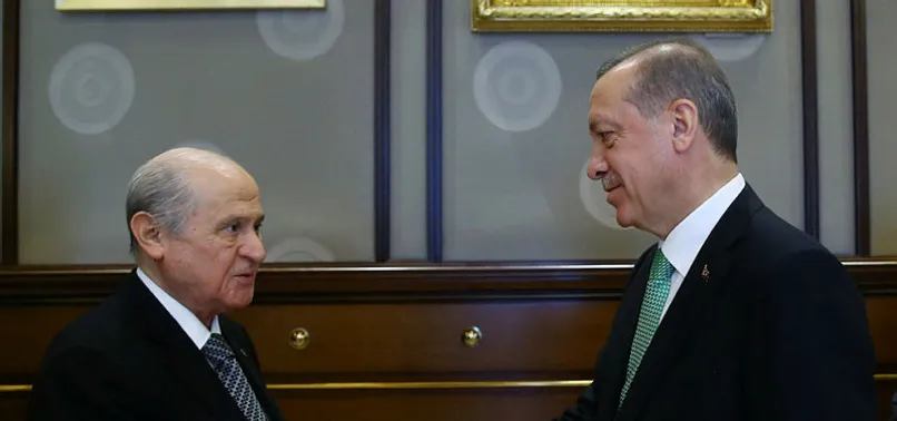 Cumhurbaşkanı Erdoğan, Bahçeli ile görüştü