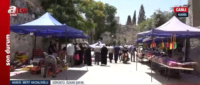 Bayram öncesi Mescid-i Aksa'da son cuma namazı | A Haber Kudüs'te! İşte sokaklarda son durum - 4
