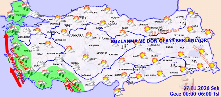 Meteoroloji uyardı: 90 km fırtına, sel, çatı uçması ve ağaç devrilmesi riski! 9 il sarı kodda 20