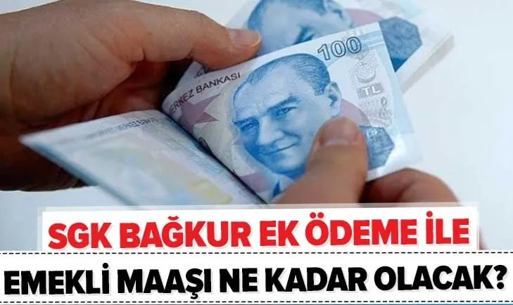 Emekliye 824 lira ek ödeme! 2020 SGK Bağkur emekli maaşı ek ödeme ile ne kadar olacak?