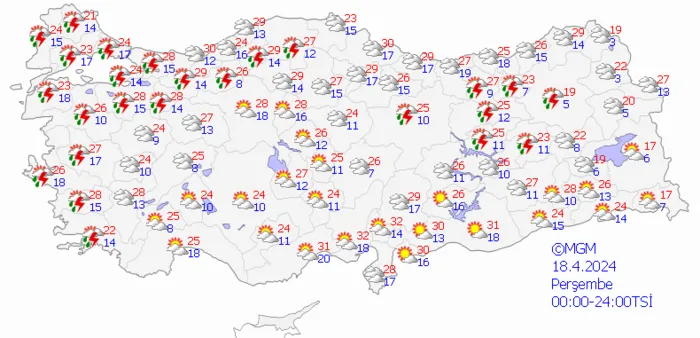 1713110027737.png Çok sayıda ile sağanak yağış geliyor! Meteoroloji gün vererek uyardı! İşte İstanbul Ankara İzmir hava durumu... - 7