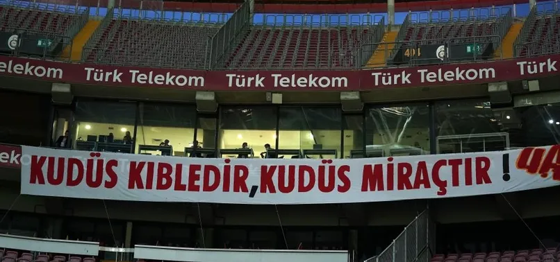 Galatasaray taraftarından Filistin'e destek