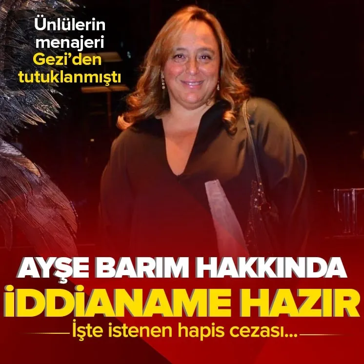 Ayşe Barım hakkında hapis istemi!