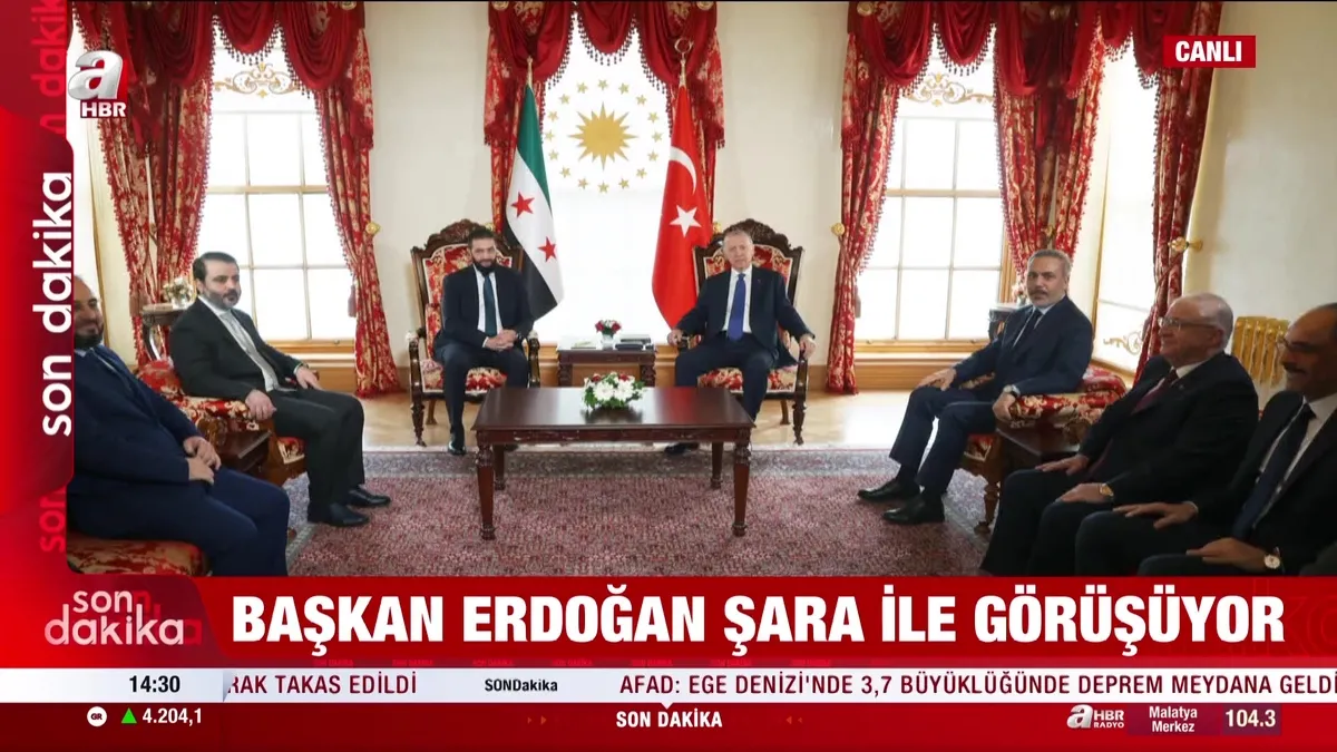 Başkan Erdoğan Şara ile bir araya geldi!