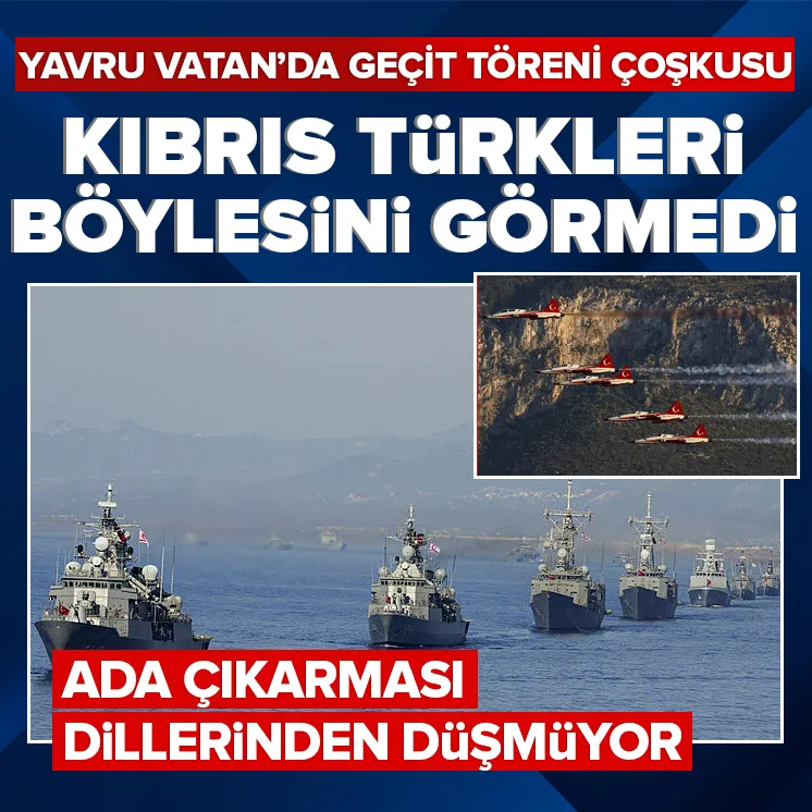 Adalı Türkler böyle geçit töreni görmedi