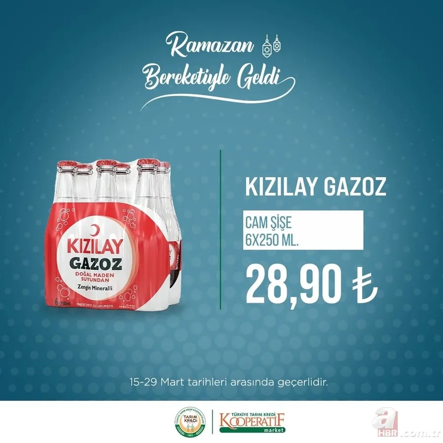 Tarım Kredi RAMAZAN Paketi 2023 | İndirimli özel fiyatlar başladı! Ayçiçek yağı, Güllaç, Tiryaki çay, Hurma, Pastırma... 7