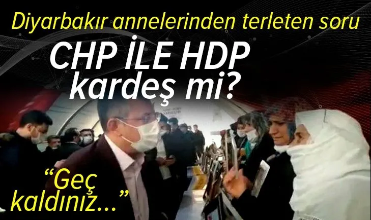 Diyarbakır annelerinden CHP'li heyeti zora sokan soru: CHP HDP kardeş mi?