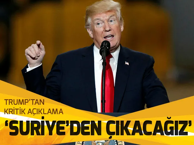 Trumptan kritik Suriye açıklaması