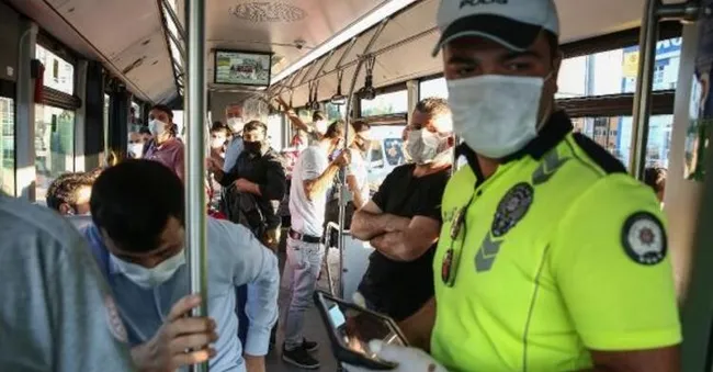 İstanbul'da toplu taşıma araçlarına koronavirüs denetimi! Ceza kesildi - 1