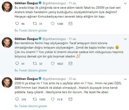 Gökhan Özoğuz'dan Atatürk kitabını 2 bin 500 TL'ye satışa çıkaran Yılmaz Özdil'e sert sözler - 1