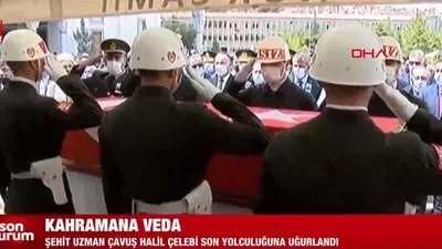 Şehit Uzman Çavuş Çelebi’ye veda