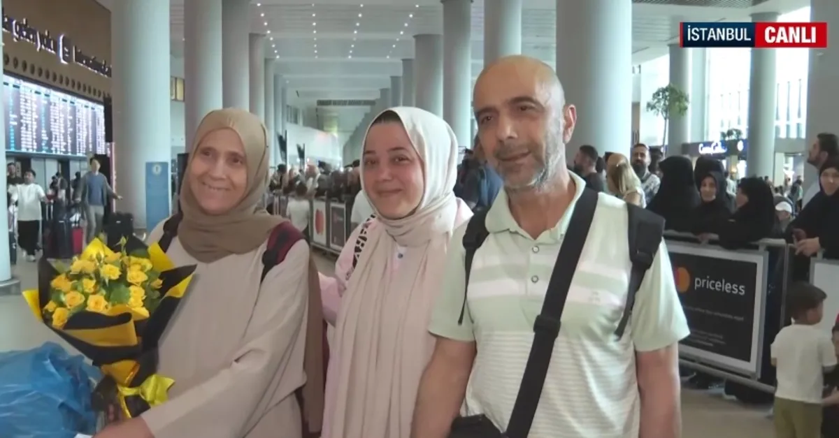 Hac ibadetinden dönenler yurda ulaştı