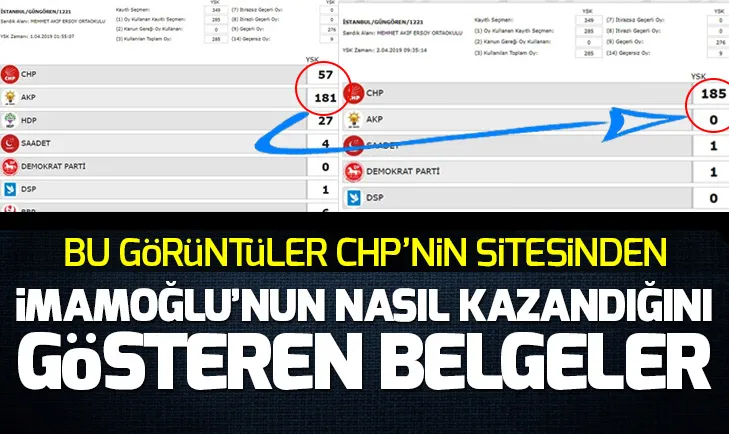 İşte sandıkta yapılan CHP sahtekarlıkları!