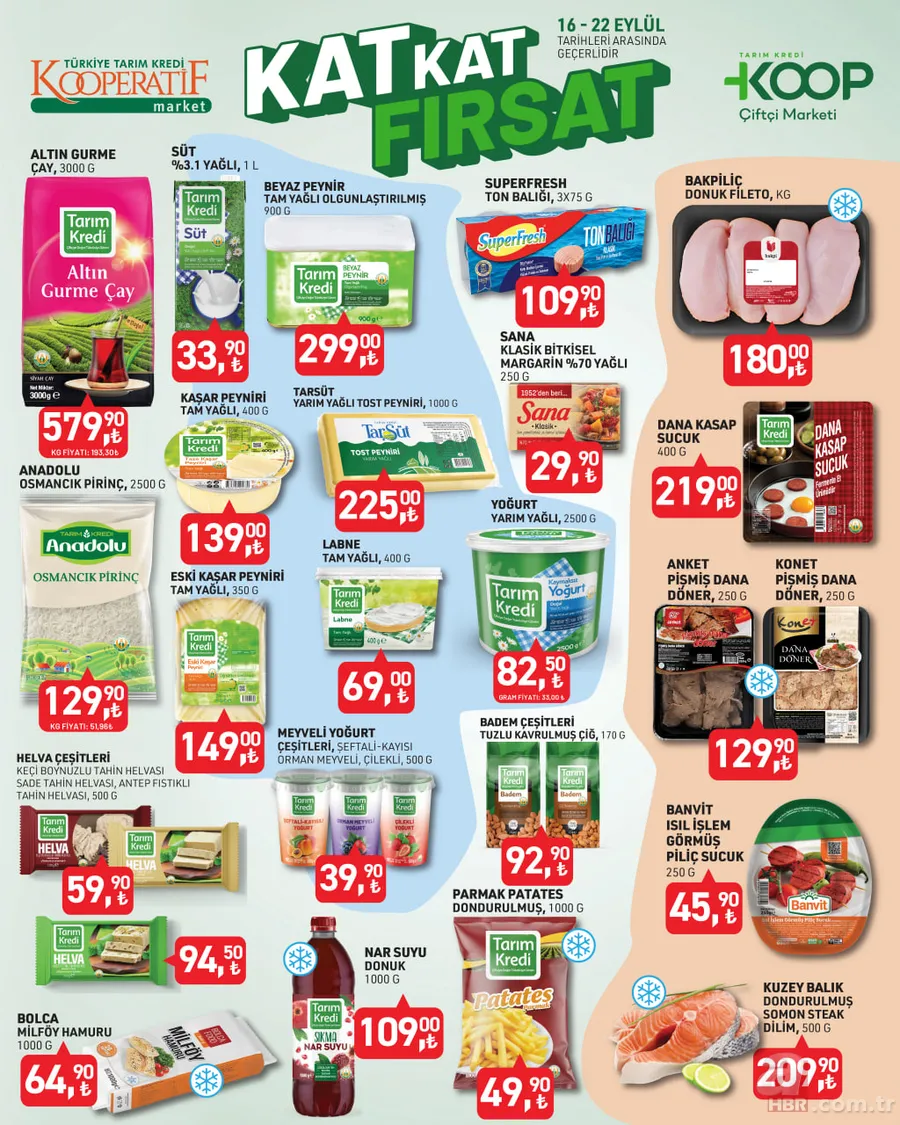 Tarım Kredi'de fiyatlar düştü: 16-22 Eylül kataloğunda yok yok! 3 kilo Gurme çay 579,90 TL, 32'li tuvalet kağıdı 139 TL... 13
