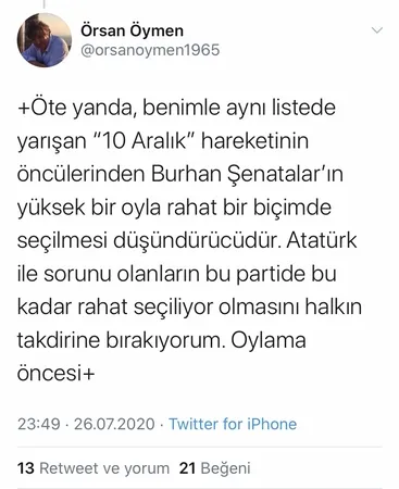CHP'li Prof. Dr. Örsan Öymen: Atatürk ile sorunu olanların bu partide bu kadar rahat seçiliyor olmasını halkın takdirine bırakıyorum - 5