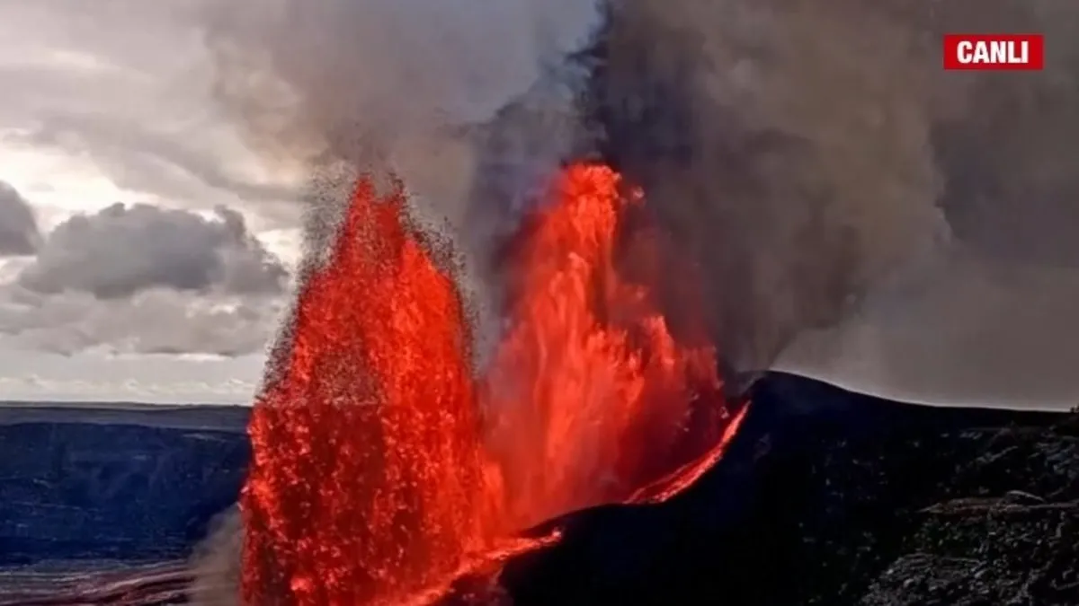 Hawaii'deki Kilauea Yanardağı'nda patlama: Lav akıntıları görsel şölen oluşturdu