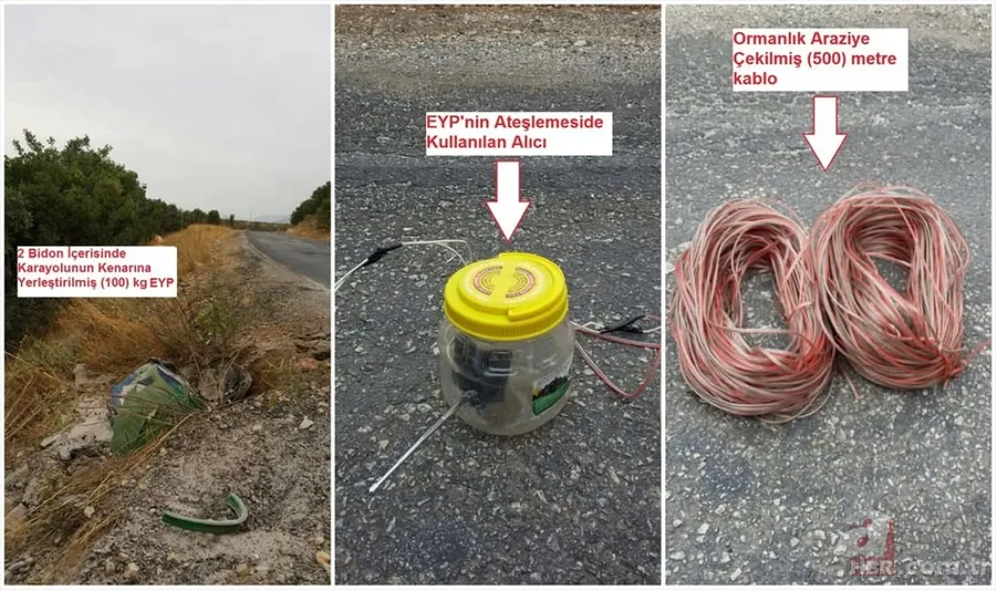 Diyarbakır-Bingöl karayolunda teröristlerce yola tuzaklanan patlayıcılar imha edildi 6