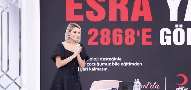 Esra Erol’dan örnek davranış: Türk Kızılayı’nın “Uzaktan eğitime yakın destek” kampanyası için çağrı yaptı