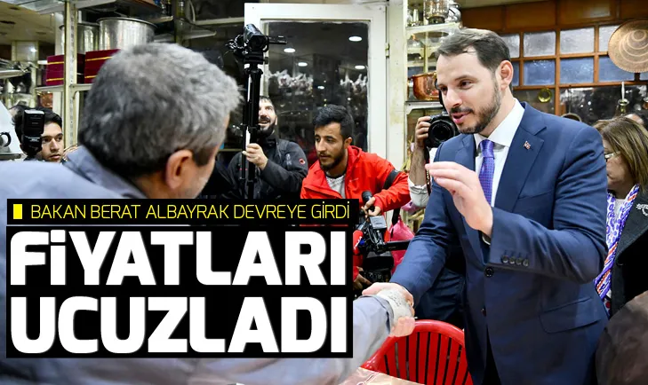 Bakan Albayrak devreye girdi fiyatları ucuzladı