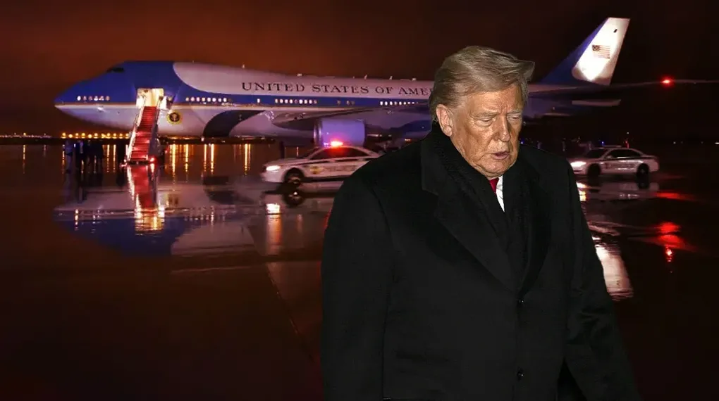 Trump'ın uçağında elektrik arızası