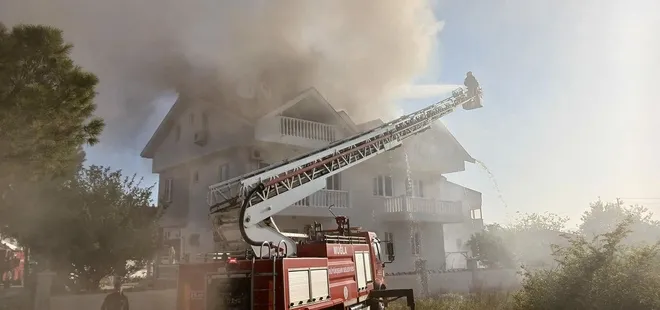 Muğla'da apart otelde yangın!