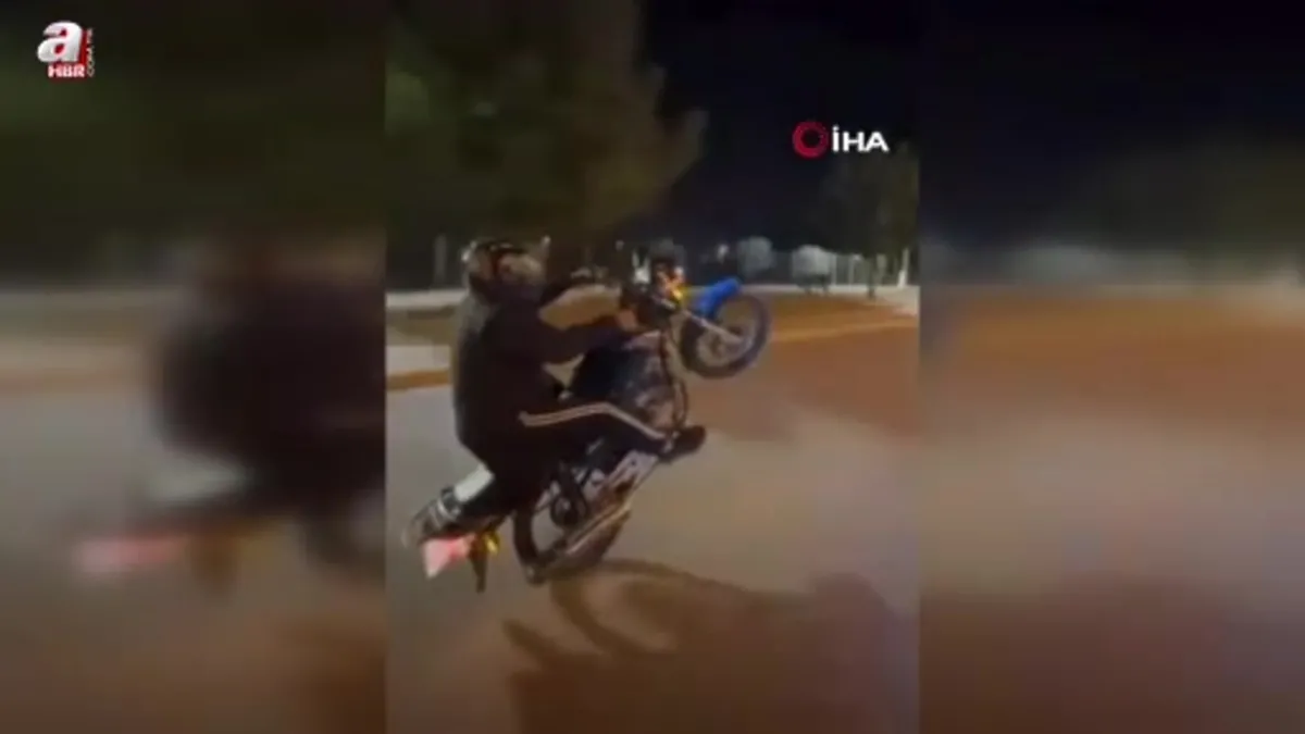 Motosikletle yaptığı şovlar ceza yedirdi