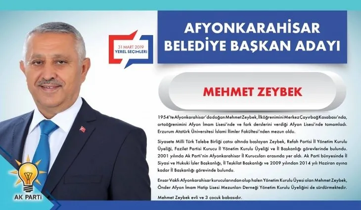 AK Parti Belediye Başkan adayları açıklandı! 2019 AK Parti Belediye Başkan adayları kimdir?