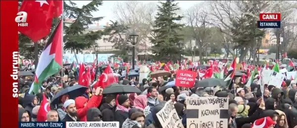 Filistin için Küresel Eylem Günü! Meydanlar Gazze için dolup taşıyor... A Haber İstanbul ve Londra’dan aktardı