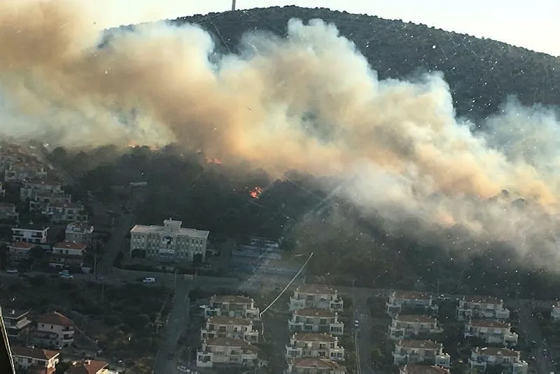 Son Dakika Izmir Cesme De Orman Yangini
