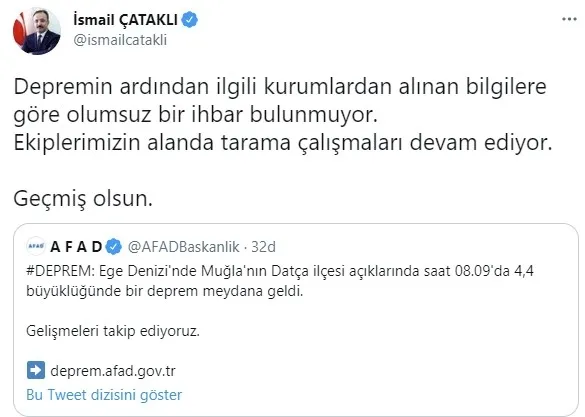 Ege'deki depremin ardından rahatlatan haber! Olumsuz ihbar yok - 1