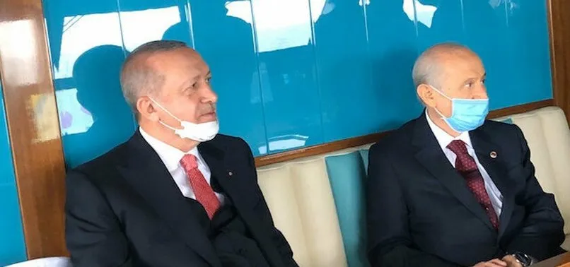 BAŞKAN ERDOĞAN VE BAHÇELİ'DEN AYLAR SONRA İLK KARE!