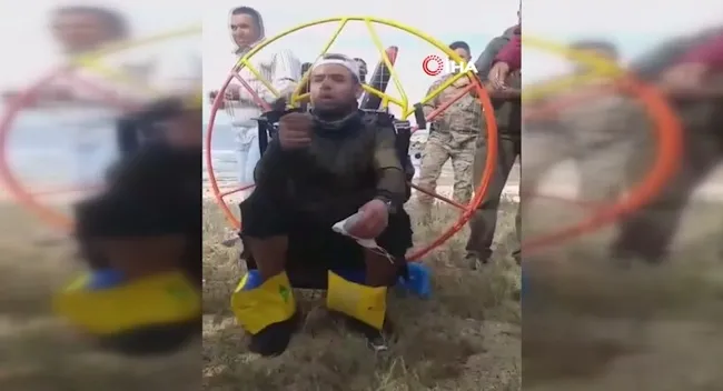 Rüzgara kapılan Türk paraşütçü Lübnan’a iniş yaptı! - 2