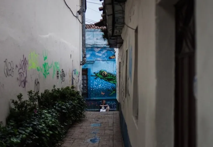 Bogota’daki grafitili mahalle
