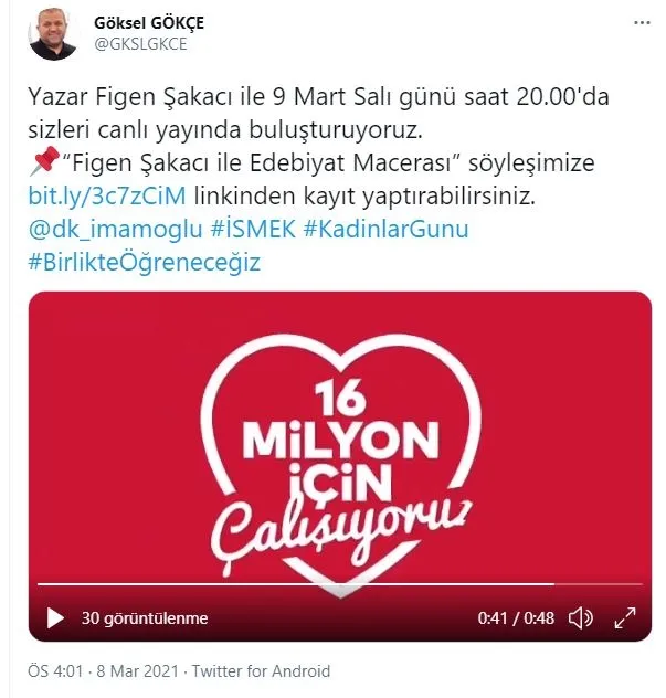 İBB, marjinal ilişkiyi savunan yazar Figen Şakacı’ya İSMEK kursiyerlerine ders verdirdi - 13