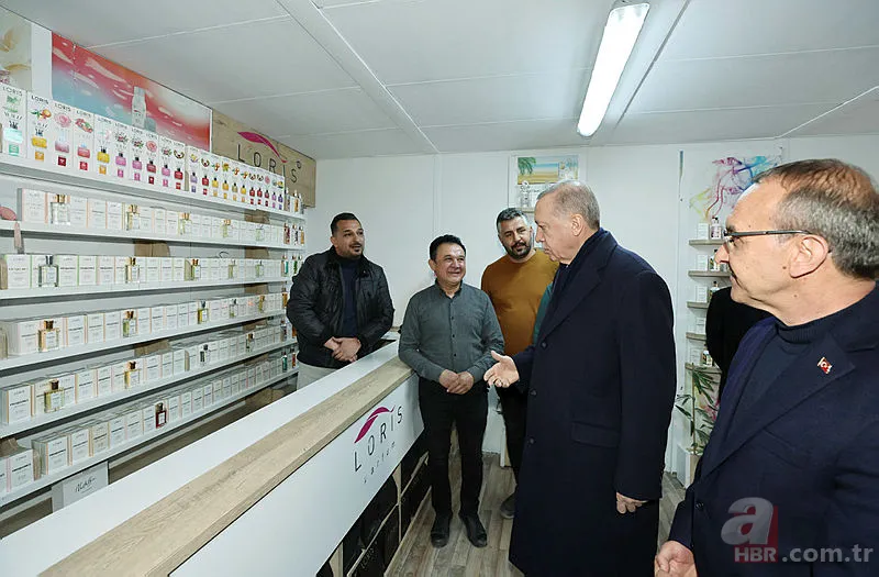 Başkan Erdoğan Kahramanmaraş'ta AFAD çarşısını ziyaret etti 11