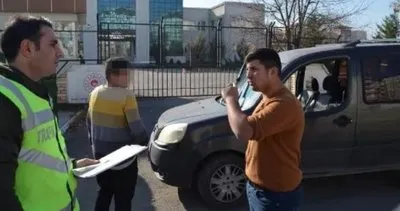 Aksaray’da polis neye şaşıracağını bilemedi! Çocuk sürücünün sorusu ekipleri şoke etti
