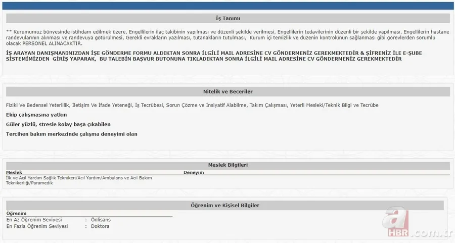 İŞKUR hastaneleri açıkladı! 14 farklı ilde lise mezunu personel alımı başvuruları başladı! İşte alım yapacak kurumların listesi… 6