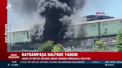 Bayrampaşa Hali’nde yangın!
