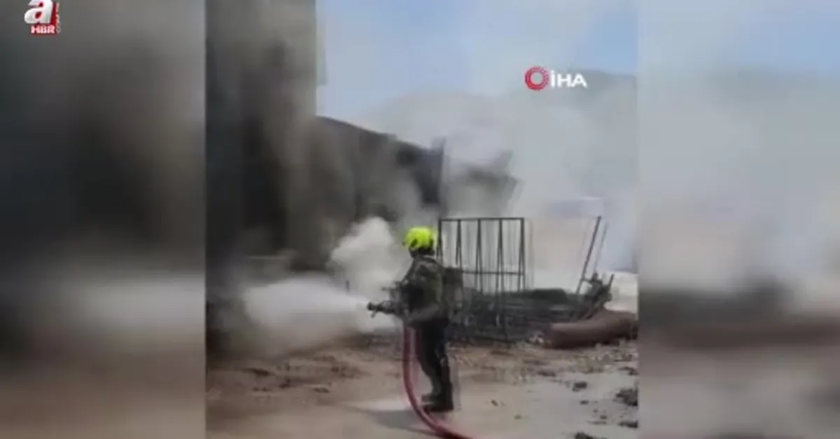 Tekstil fabrikasında büyük yangın