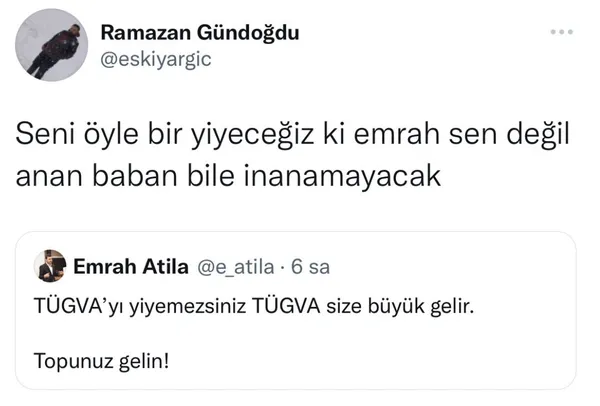 chpnin-trollerinden-tugvaya-yonelik-igrenc-tehdit-ve-hakaretler-istedikleri-nesil-1634418903013.jpg CHP'nin trollerinden TÜGVA'ya yönelik iğrenç tehdit ve hakaretler! ''İstedikleri nesil'' - 1