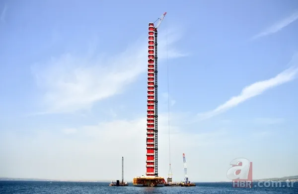 1915 Çanakkale Köprüsü'nün 318 metrelik çelik kuleleri tamamlandı 5