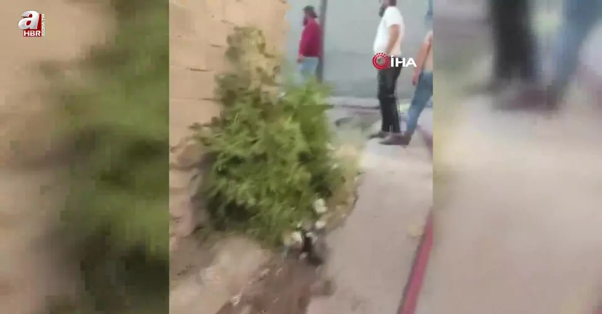 Beypazarı’nda 2 katlı evde yangın