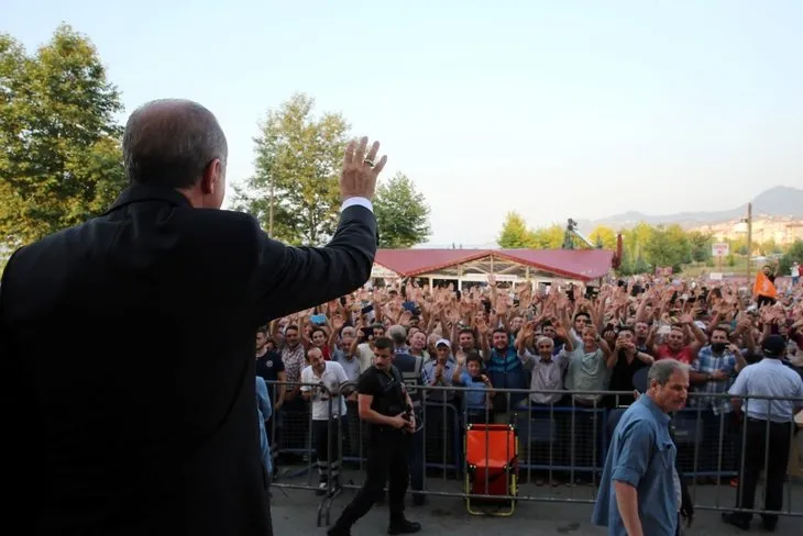 Erdoğan, Bulancak ilçesinde Sarayburnu Camisi’nin açılışını gerçekleştirdi