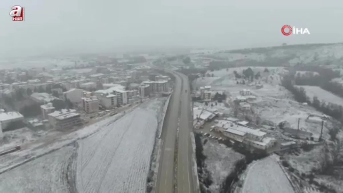 Kastamonu'da kar yağışı