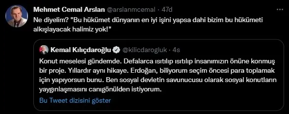 Vatandaşın refahına karşılar! Kılıçdaroğlu şimdi de konut projesinden rahatsız olup kin kustu