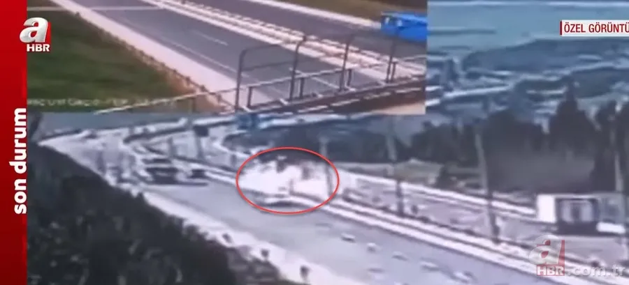 SON DAKİKA | TEM'de can pazarı! Hafriyat kamyonu araçları biçti: 6 ölü, 3 yaralı! İşte kaza anı 9