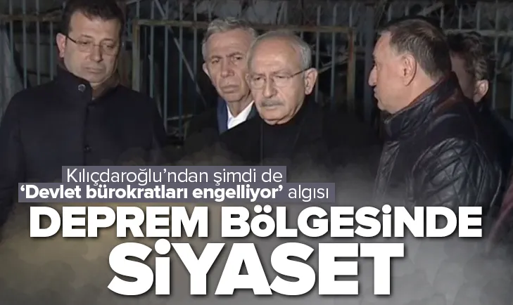 Kılıçdaroğlu deprem bölgesinde siyaset devşirdi
