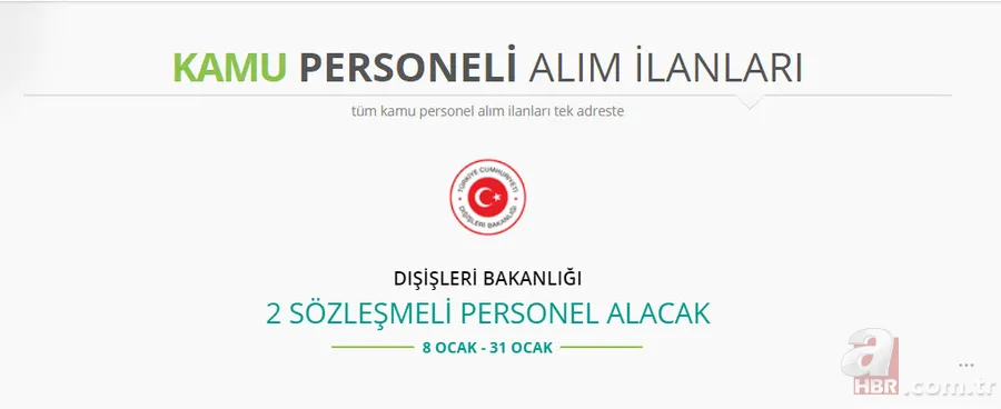 Kamuya memur alımı 2019! İşte başvuru şartları 5